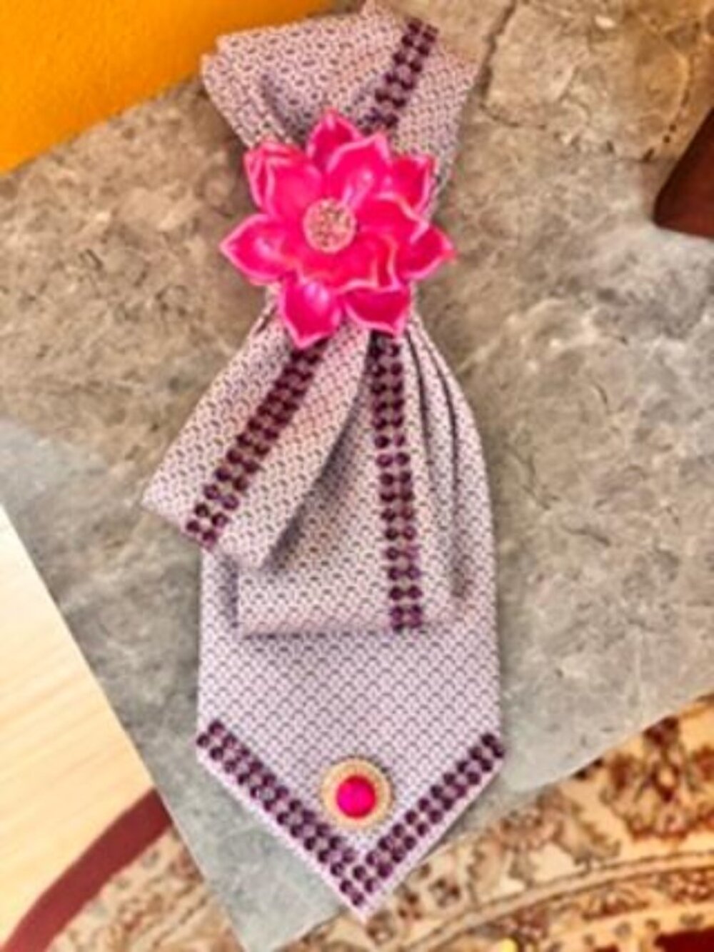Custom Handcrafted Women's Tie Necklace